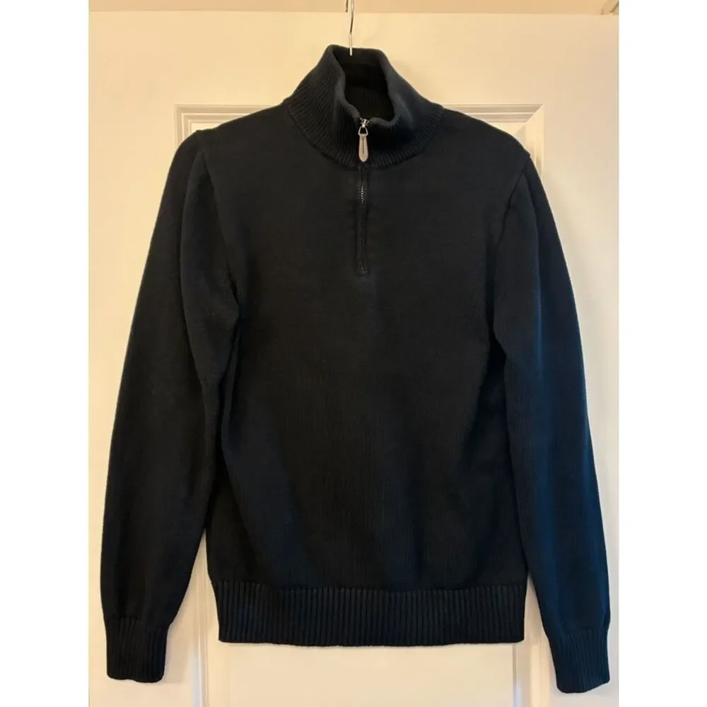 J.CREW Heritage 100% Cotton Half Zip Sweater Quarter Zip Men’s Size Small